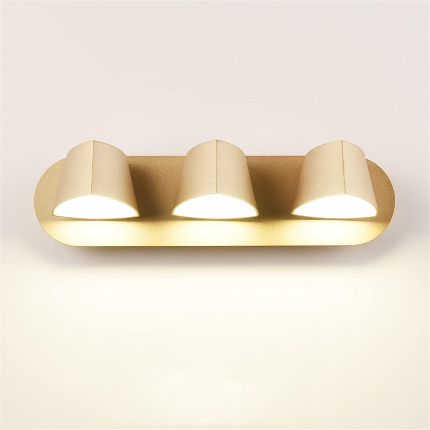 HPTHLY Bedroom Bedside Wall Sconces Living Room Wall Light Study Aisle Wall Lamp - Wall Sconce Decorative Fixtures Adjustable Lighting Luminaire,Luxury (Gold-3 Head)