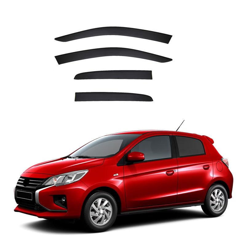 Déflecteurs de vent haut de gamme Mitsubishi Space Star 2012-2024+ finition teintée