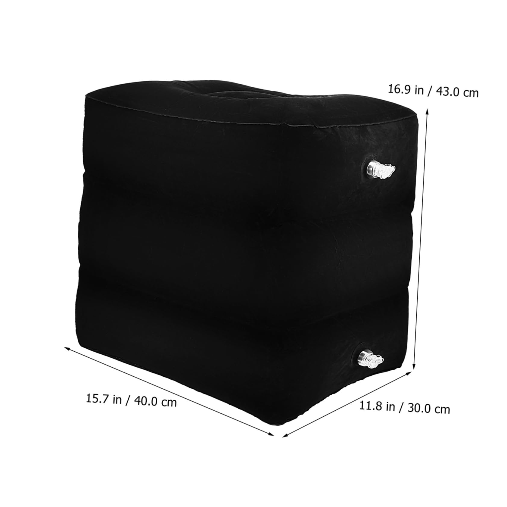 Happyyami Inflatable Travel Foot Rest Adjustable Height Leg Pillow for Airplane Maximum Portability with Air Pump and Storage Bag Soft Texture for Comfort Travel Accessory