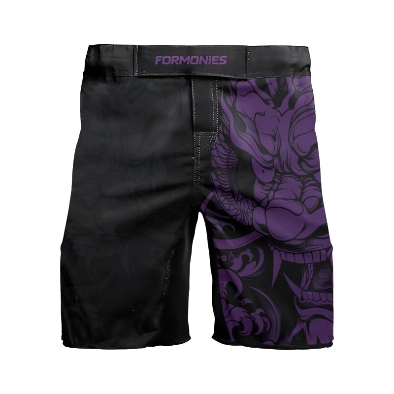FORMONIES Samurai Men’s MMA Fight Shorts – No-Gi Training Trunks for BJJ Grappling Jiu Jitsu & Combat Sports2