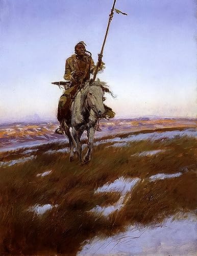 Peinture Abstraite Charles Russell Poster 60x90cm pour Grand Mur Vide