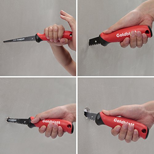 Goldblatt Drywall Saw - 6-Inch Jab Saw, Keyhole Saw With Soft Grip Handle, Hand Saw, Sheetrock Saw, Wallboard Saw With 8-Tpi Bi-Metal Blade #TOP4
