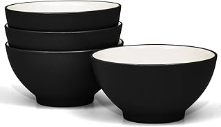 Noritake Colorwave Graphite Set of 4 Rice Bowls, 5-3/4", 20 oz.
