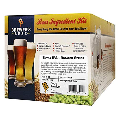 Brewer's Best Home Brew 5 Gallon Beer Ingredient Recipe Kit Extra IPA Hop