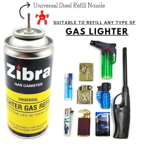 Image of Blow Torch Jet Flame I Culinary Kitchen Gas Lighter with 180 ml Butane Gas Refill Bottle I Suitable for Crackers, BBQs Coal, Camping, Candle (Mix Color)