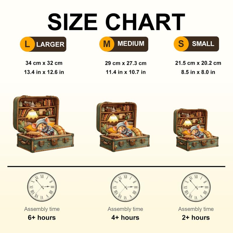 Jigfoxy Puzzle en bois pour adultes, valise confortable avec pièces uniques en forme d'animal – Jeu de casse-tête relaxant – Cadeau d'anniversaire pour la famille et les amis (L-34 x 32 cm, 240 pièces