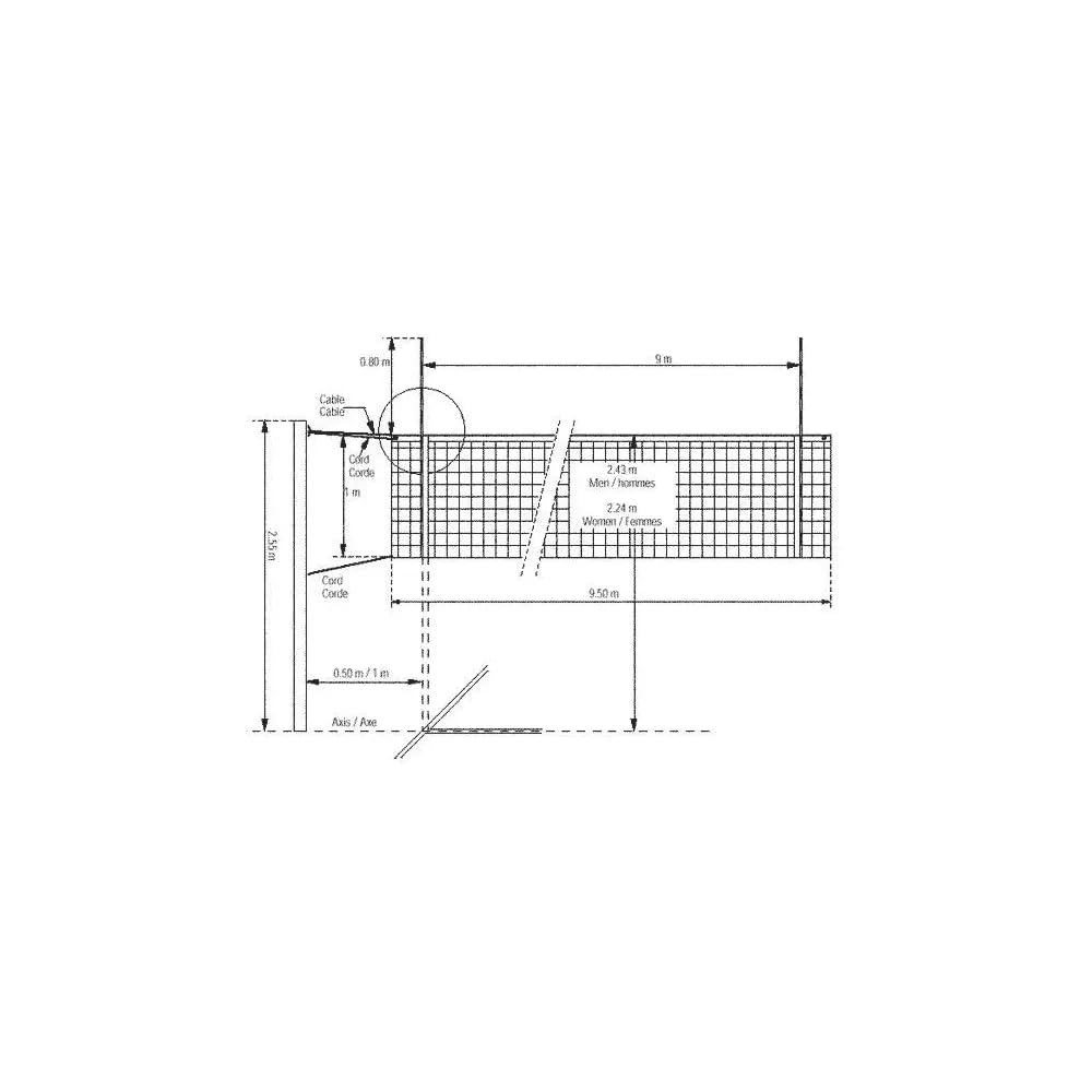 Antena Voleibol Fibra de Vidrio Separable