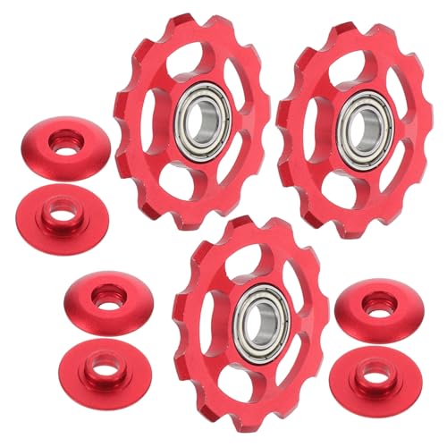 POPETPOP 3pcs Mountain Bike Derailleur Pulley Guide Wheel for Seamless Shifting Accessory for Safety and Energy Efficiency Various Terrains