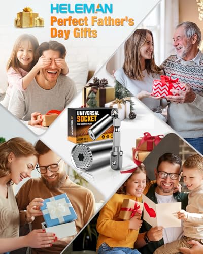 Fathers Day Dad Gifts from Daughter Son, Super Universal Socket Tools Gifts for Men - image 2