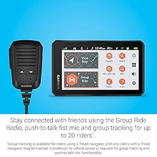 Garmin Tread Powersport Off-Road Navigator with Group Ride Radio, Group Tracking and Voice Communication, 5.5" Display, 010-02406-00 (Renewed)