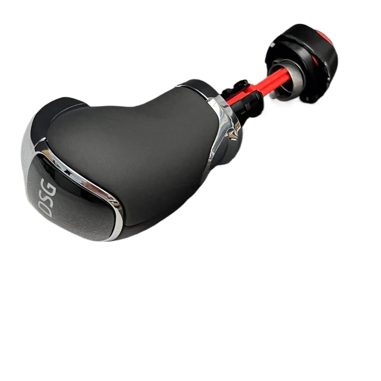 ZHHYGMD for Skoda for Octavia for Superb for Yeti DSG Gear Shift Knob Head Handball Leather with Logo Cr