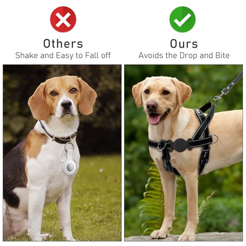 Image of Tobfit Case for Dog Cat Collar, Waterproof Apple Air Tag Protective Holder GPS Tracking Finder for Pet, Silicone Case for Dog Collar Cat Loop Holder Pet Accessories,1 Pack