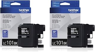 Brother LC-101BK Ink Cartridge Black , 2-Pack in retail packing