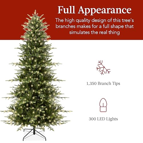 Best Choice Products SKY6679 6Ft Pre-Lit Artificial Aspen Christmas Tree thumb #4