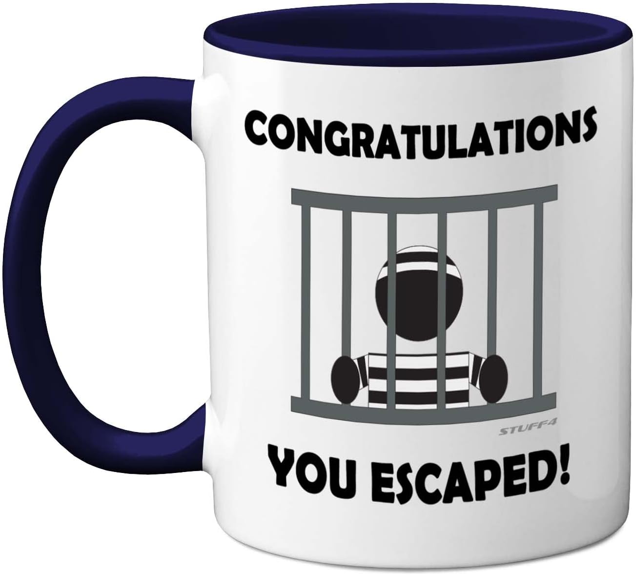 Stuff4 Leaving Gifts for Men or Women, Congratulations You Escaped Retirement Mug