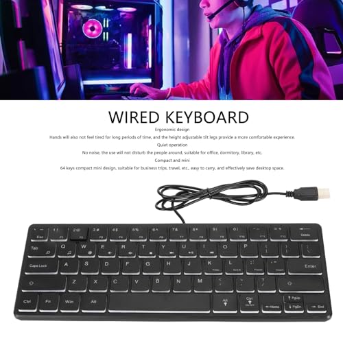 Teclado Gamer Wisoquug5zbt0pav Cable USB 60% miniatura 2
