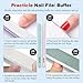 LOUINSTIC Nail Gel Polish Remover – 3 Pcs with Nail File – Non-Irritating, No Damage, Easy to Use at Home(15ml/0.5oz)