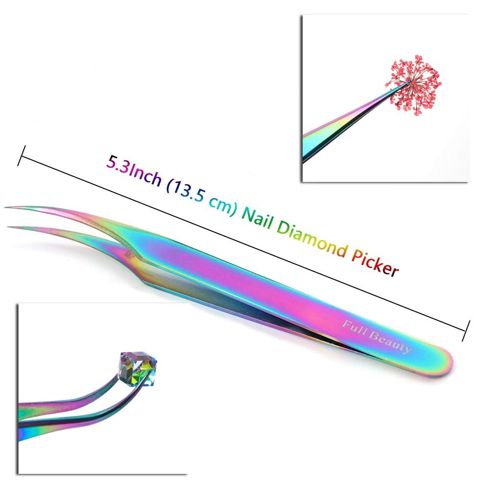 TOROKOM Kit di 6 spingi cuticole professionale, in acciaio inox, a doppia estremità, per manicure e pedicure, per la cura delle unghie, pulizia delle unghie dei piedi, con custodia (camaleonte)