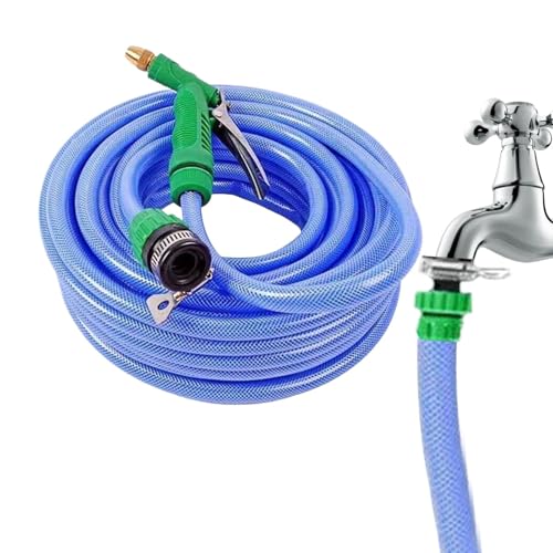 Manguera de agua de jardín, tubo de agua ligero para jardín, boquilla de pulverización de patio, juego de lavado de coche que no se dobla, suministros de tubo de riego de flores para exteriores, patio