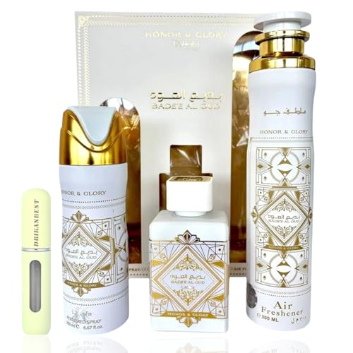 Set de Regalo Badee Al Oud Honor & Glory 3 Piezas | Perfume 100ml...
