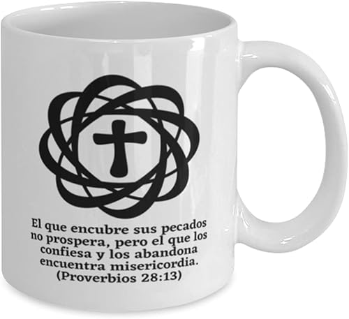 Miniatura 2 de Regalo religioso en español para hombre o mujer taza de café para bautizo, primera comunión, confirmación, matrimonio