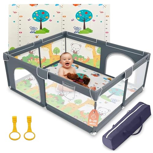 Box per Bambini 120x120cm con Materassino
