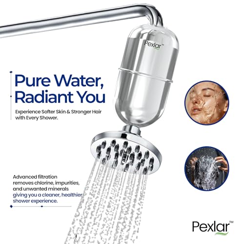Image of Shower Filter for Bathroom & Tap | Multi Stage Purification | Reduces Chlorine | Hard Water Filter for Hair Fall & Skin | Long Cartridge Life | Fits All Most Showers