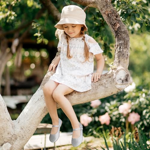 SANDALUP Girls Dress Shoes - Mary Jane Ballet Flats for Girls Wedding Party School Church4