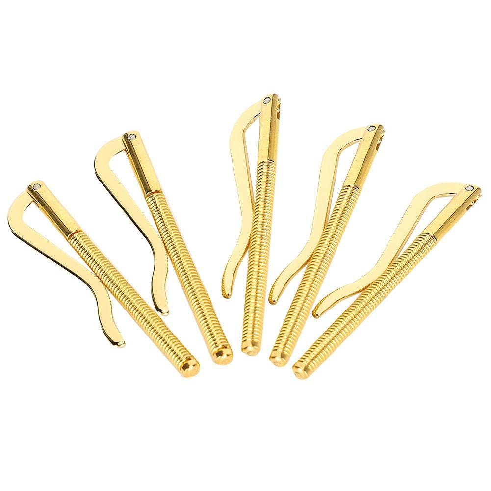 Lot De 2 Pinces à Billets Trombone Acier Inoxydable - Minimaliste 6,5 Cm - Noir/Argent