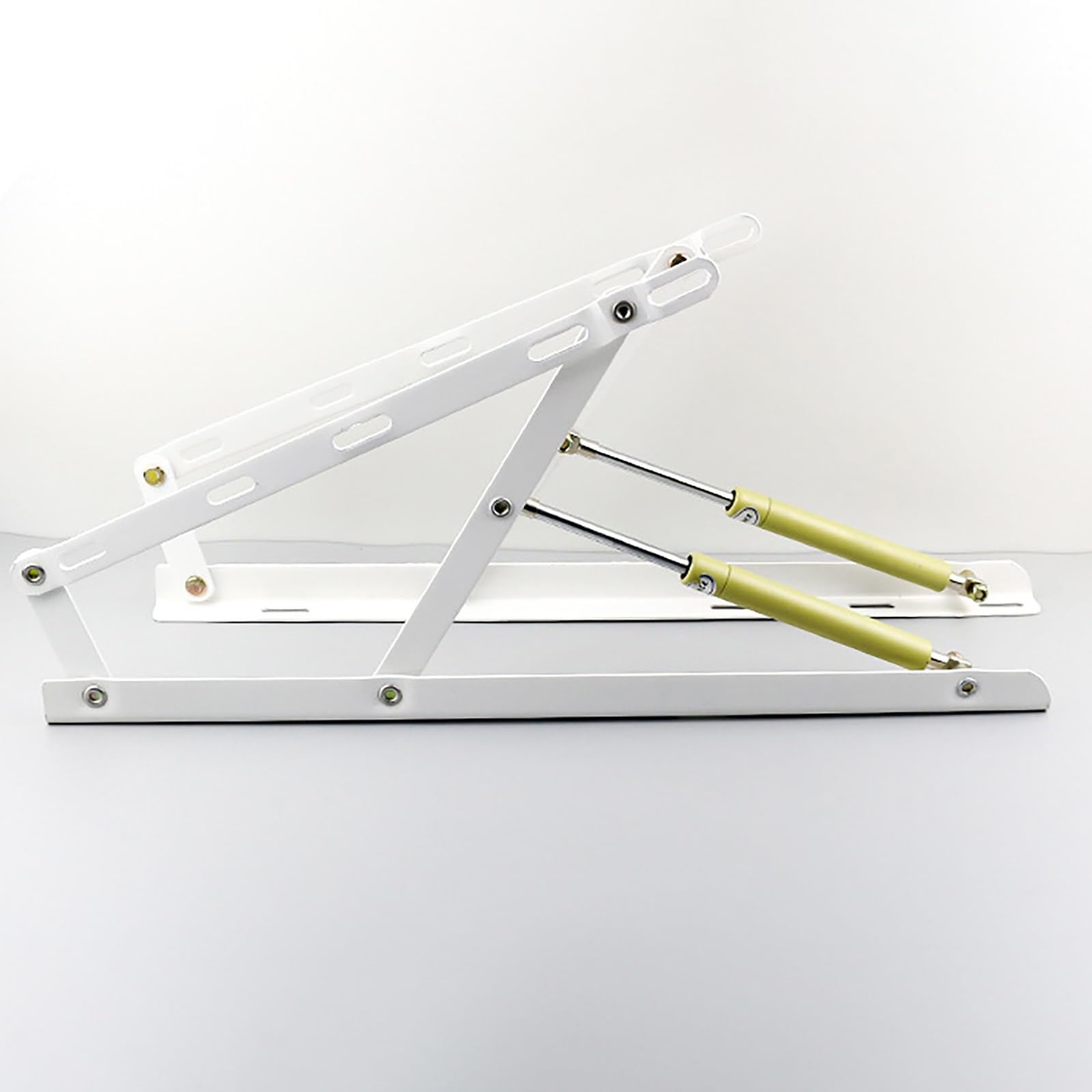 Mecanismo hidráulico de elevación de cama resistente, soporte de amortiguador de gas para camas, elevador neumático de marco de cama de 1500 mm, cilindro de presión de gas blanco para marcos de cama