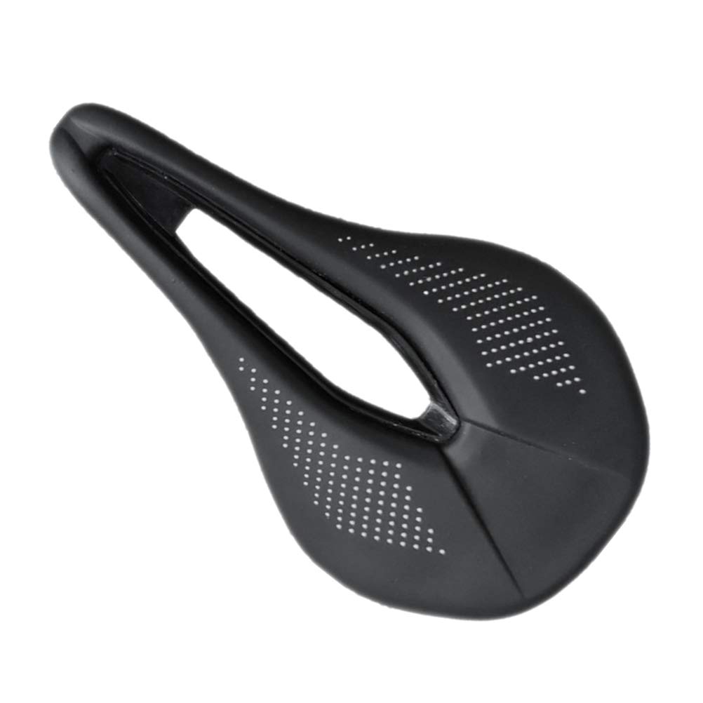 Selle de Vélo Creuse VTT Respirante en Acier Molybdène Noir