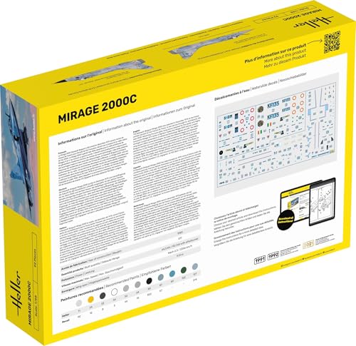 Mirage 2000 C Maquette Avion coffret complet HELLER JOUSTRA de modélisme
