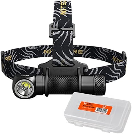 Nitecore HC33 1800 Lumen High Performance Versatile L-Shaped Headlamp with Lumen Tactical Battery Organizer