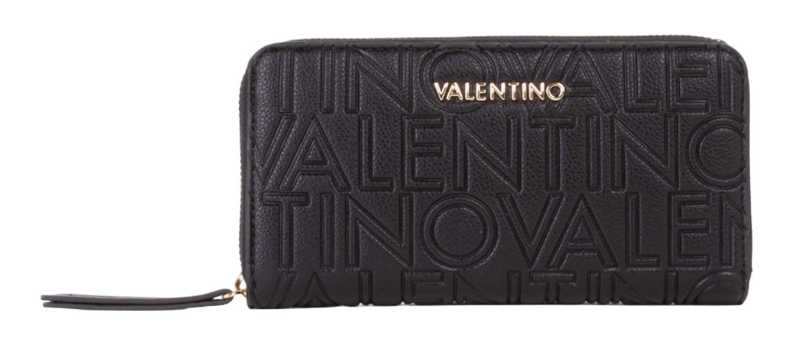 Valentino portafoglio Pansy Zip Around Wallet Nero