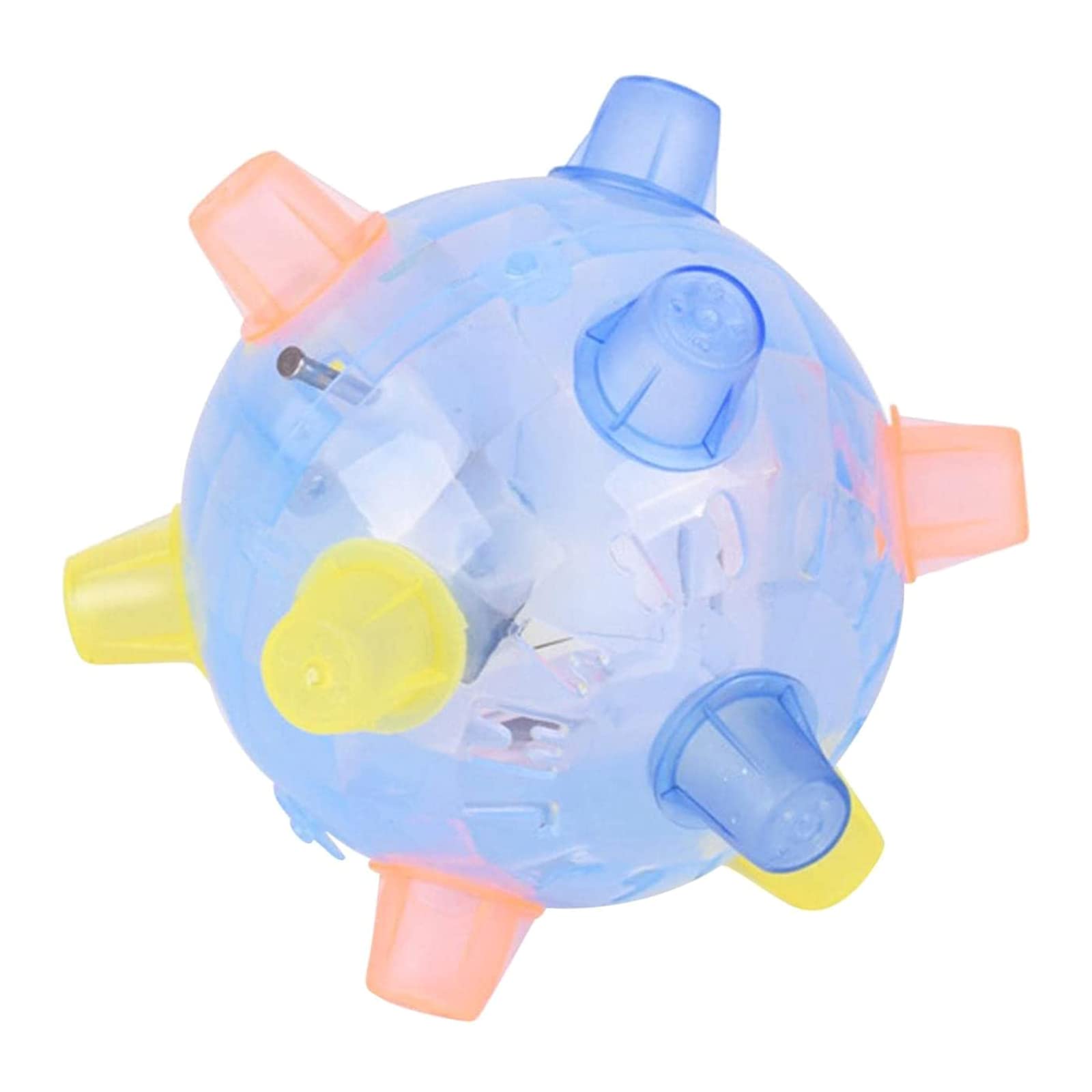 Rulbelok Interactive Dog Ball Toy Automatic Jumping Dancing with Light and Music for Small Dogs Powered Dog Toy Luminous Ball That Moves On Its Own