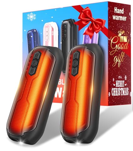 Deal: Vexolta Rechargeable Hand Warmers 2 Pack - 6000mAh AI Handwarmers with Flashlight & 5 Level, 20Hrs Long Lasting, 2 in 1 Portable Electric Heater, Gift for Women/Men/Golf/Camping/Hunting