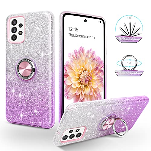 Coque Samsung Galaxy A52 Paillettes, SouliGo Coque Galaxy A52S Cover