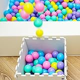 LittleTom Ab Null: 50 Bunte Bälle für Bällebad Baby Spielbälle 5,5cm - Indoor Outdoor Spielzeug für Spielzelt Spieltunnel Bällebad Kinder Plastikbälle Klein - Babyspielzeug Bällchenbad für Babys