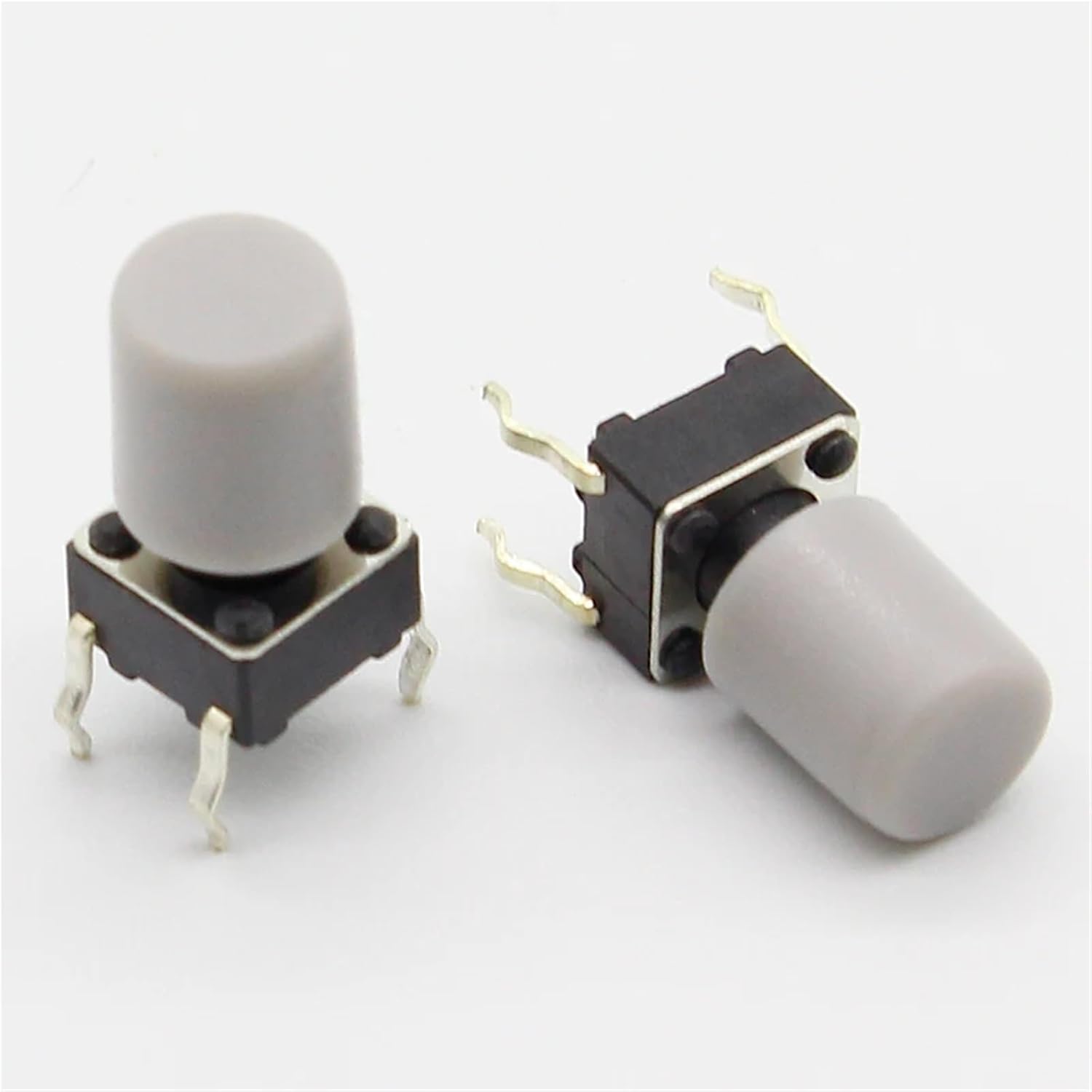 100pcs/lot Gray Plastic Cap Hat for 6 * 6mm G61 Tactile Push Button Switch Lid Cover