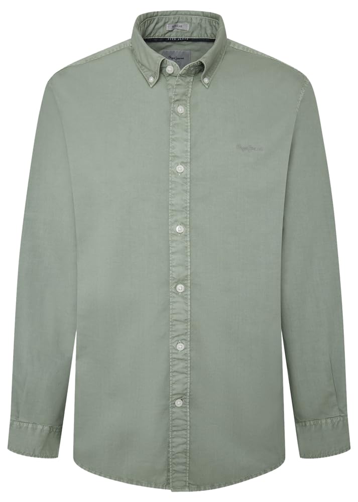 Pepe Jeans Men's Manley, Shirt, Green, XXL