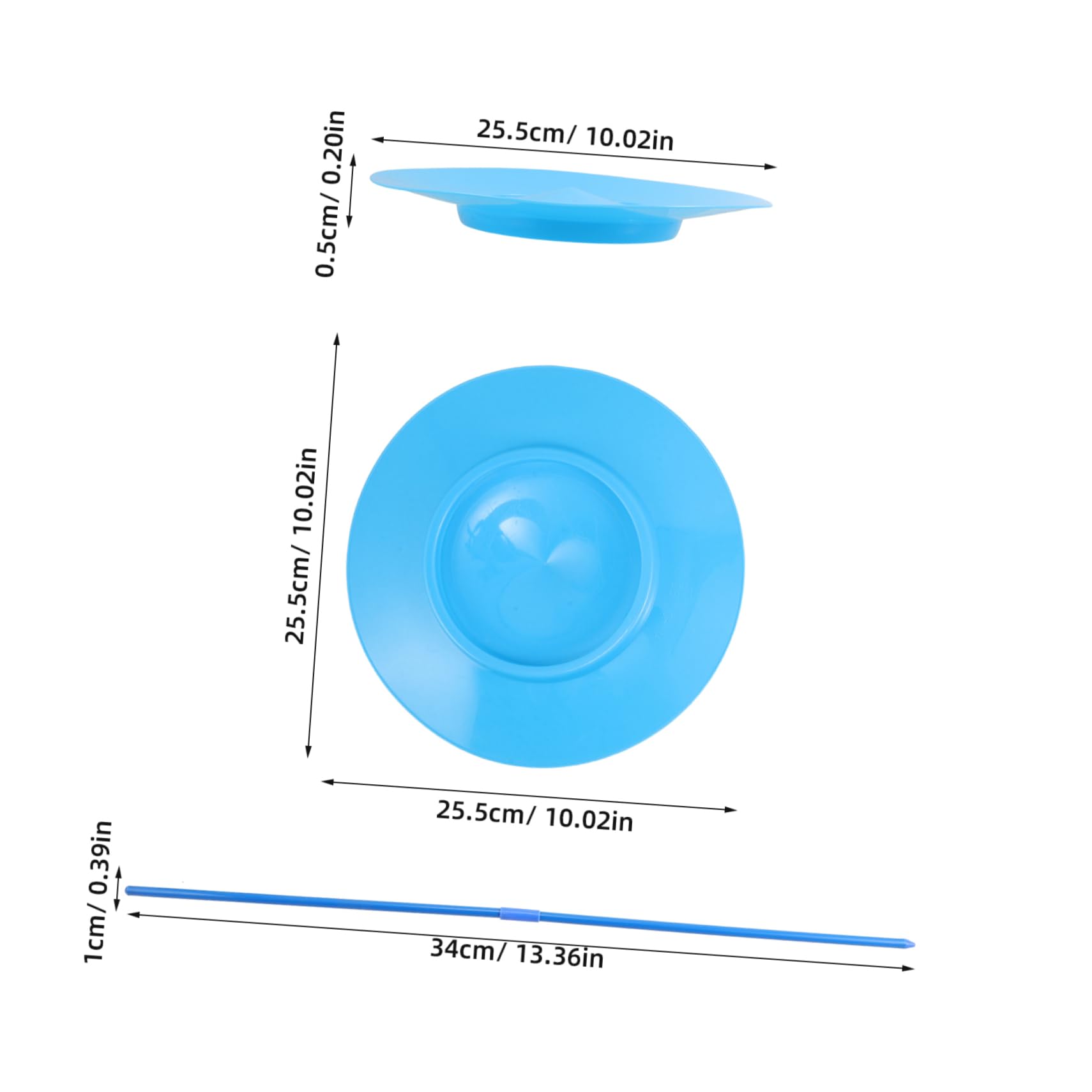 TOYANDONA 2pcs Circus Juggling Plates Kit Sticks Juggling Plates for Boys and Girls Adults Party Entertainment Toy for Skill Development