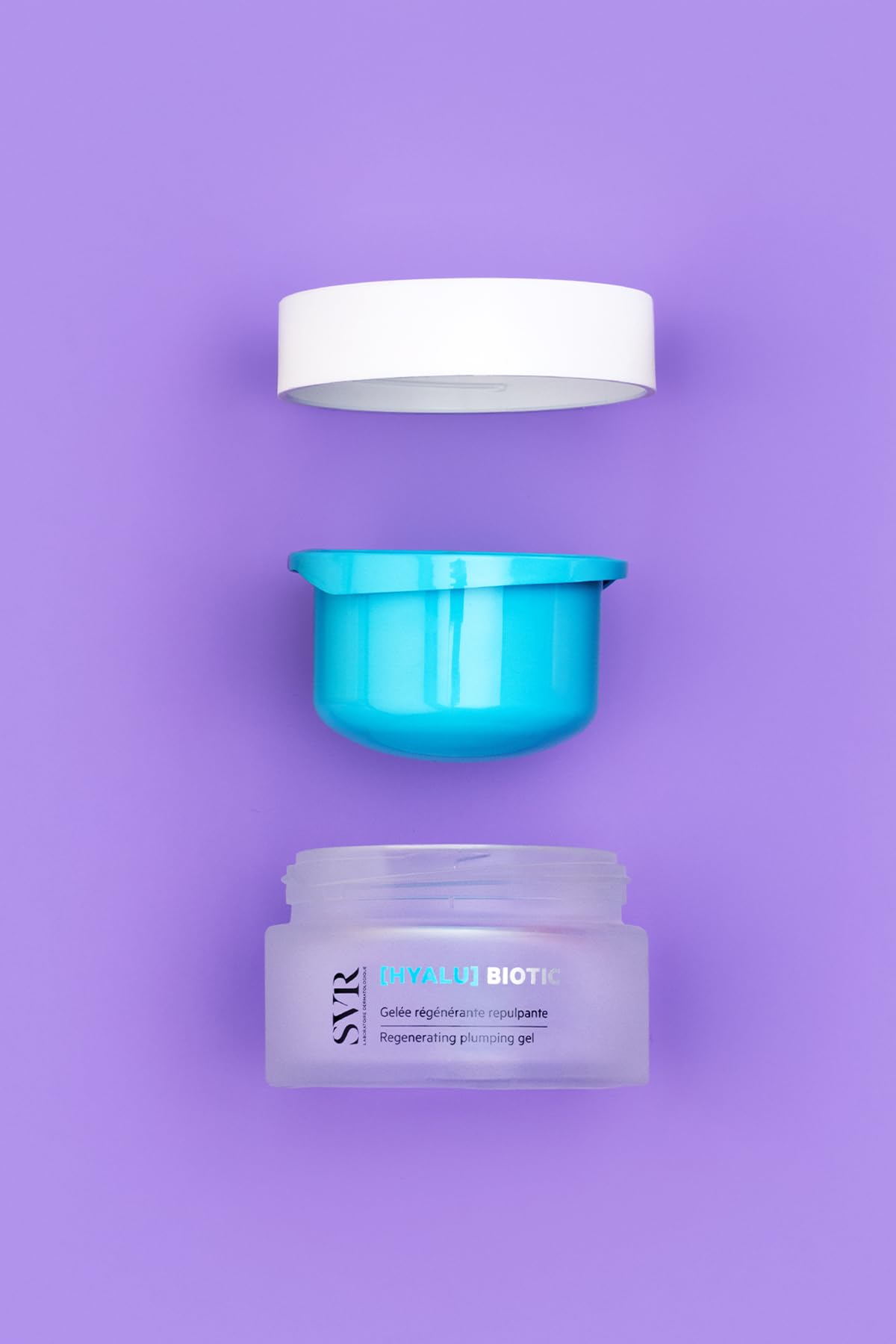 SVR - [HYALU] Biótico - Gel rellenador de volumen – 48h Hidratación y Radiancia – Piel deshidratada, sensible, arrugada – Probióticos, ácido hialurónico, vitamina C – 50 ml