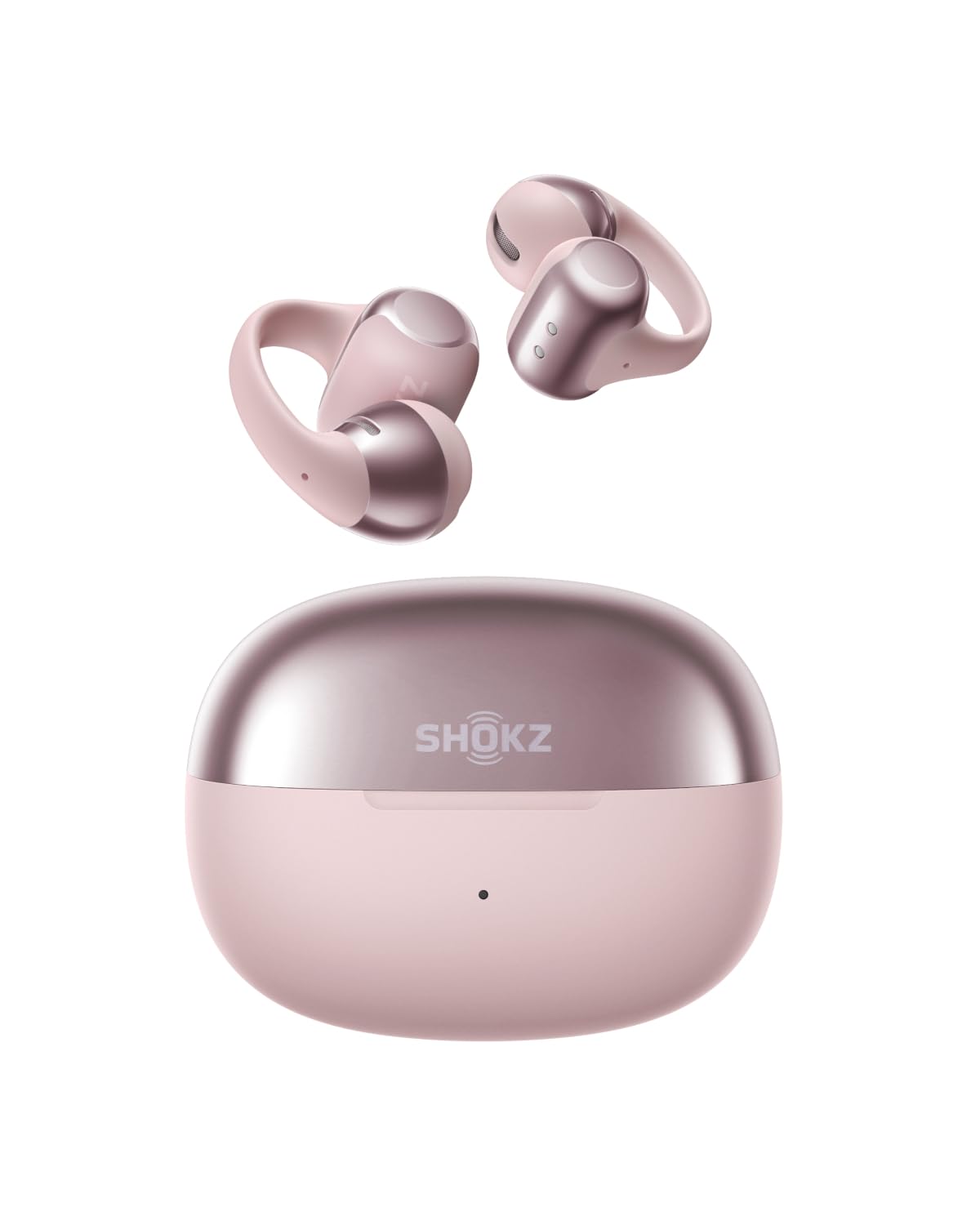 SHOKZ OpenDots ONE - Open-Ear Headphones - Wireless Bluetooth Earbuds with Microphone - Secure, Lightweight, Clip-On Fit - Premium Dolby Audio - Water Resistant - Fast Charging - Up to 40 hrs Playtime