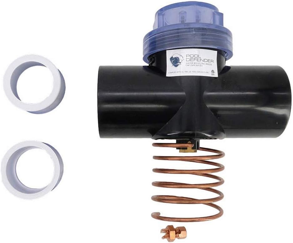 BLUE WORKS Zinc Anode for Pool, AntiElectrolysis