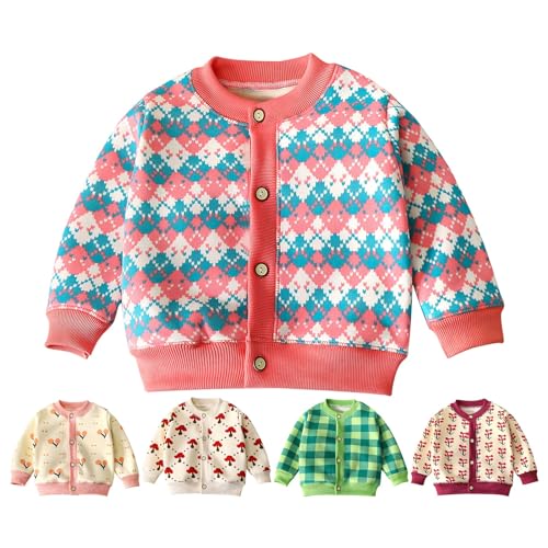 Kids Toddler Girl Cardigans Sweater Cotton School Uniforms Button Solid Long Sleeve Knit Sweaters Fall Winter Clothes2