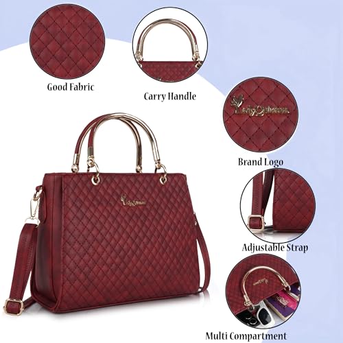 Image of Lady Quinton Quilted Handbag with Detachable Shoulder Strap
