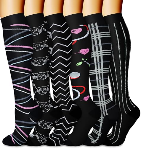 Image of Copper Compression Socks (3 Pairs), 15-20 mmhg is BEST Athletic & Medical for Men & Women, Running, Flight, Travel, Nurses - Boost Performance, Blood Circulation & Recovery