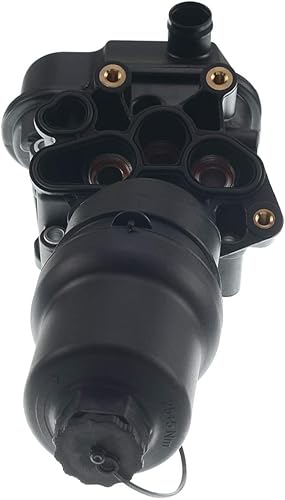 Miniatura 5 de A-Premium Conjunto de tapa de carcasa del filtro de aceite compatible con Volkswagen Jetta 2007-2008, Passat/GTI 2006-2008, Golf 2012-2013, Eos