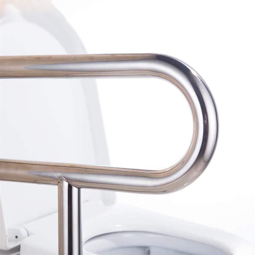 Asa De Seguridad para Baño Barra de Seguridad Baño Pared Suelo para Minusválidos Barra de Sujeción Baño para Discapacitados en Acero Inoxidable Acabado Satinado