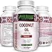 #1 Pure & Organic Coconut Oil - Cold Pressed - Highest Grade and Quality Capsules (Best Supplements) - Certified Full Strength - 100% Natural - 2000 mg per Serving - 60 Capsules by Natures Design